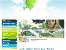 Tablet Screenshot of buecher-dschungel.de